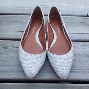 Rebecca Minkoff woven leather pointed toe flats